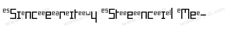 Sincerity Stencil Me字体转换